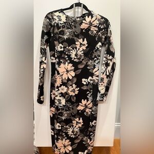 Felicity and Coco scuba long sleeve floral dress
